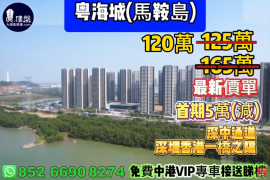 中山粤海城，首期5萬(減)，深中通道30分鐘到深圳，香港銀行按揭，最新價單，免費中港VIP專車上門接載睇樓